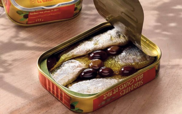 la belle-iloise Sardinen in Olivenöl Olives aus Nizza - Dose 115 g