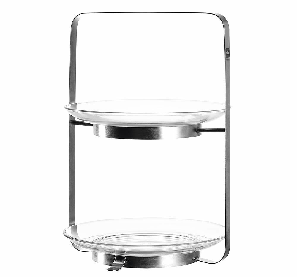 Leonardo Etagere Senso 2-teilig Glas Metall