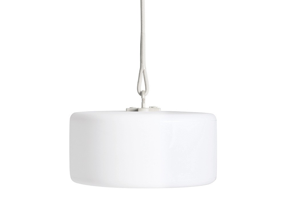 Fatboy Thierry Le Swinger Light Grey LED Outdoor Lampe Weiß Grau Ø 40,5 cm