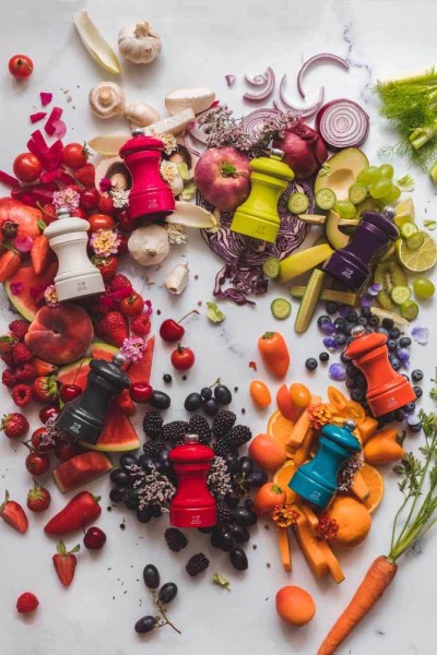 Peugeot Bistro Pfeffermühle Holz Schiefer Glanz 10cm