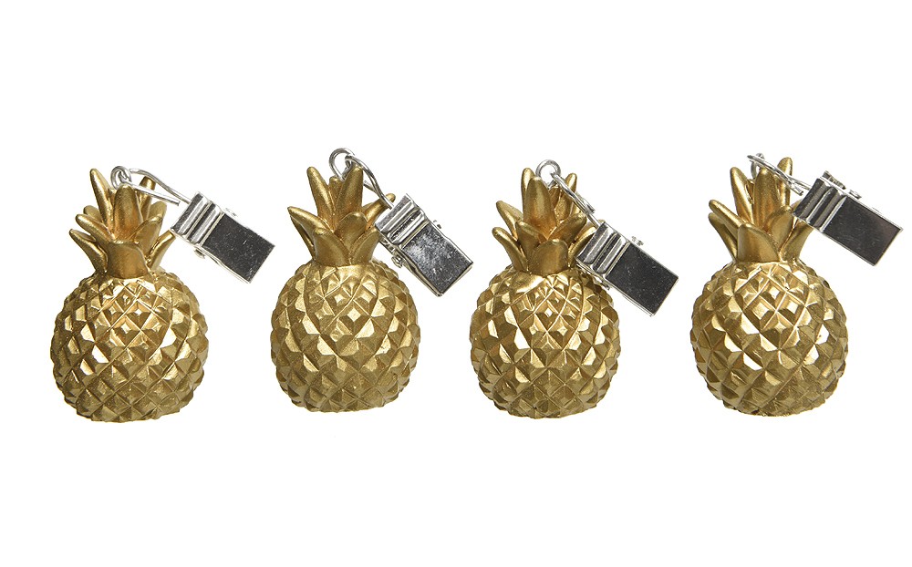 Chesapeake Handtuch- Und Taschentuchhalter Set Mit Ananas-Design – Antikes Messing-Finish, Aus Gusseisen, Für Bad Oder Küche