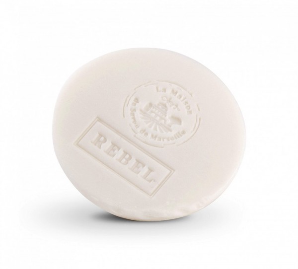 Französische Rasierseife Rebel Savon a Barbe 125g + Rasierschale
