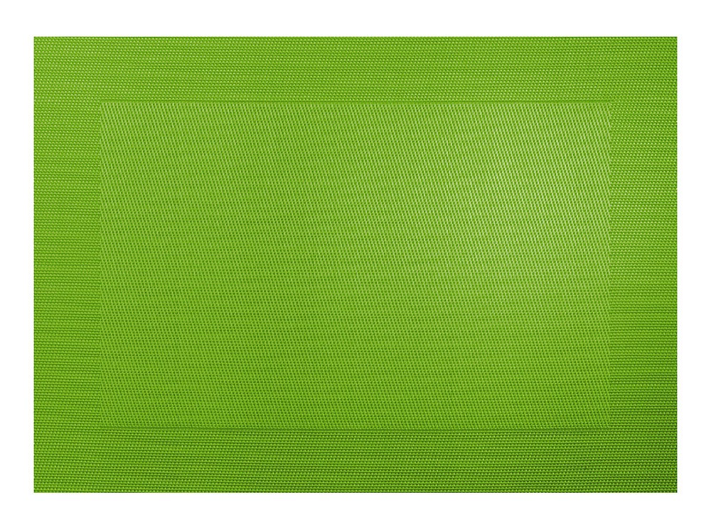 ASA Selection Tischset Apfelgrün Gewebte Optik mit Rand Platzset PVC