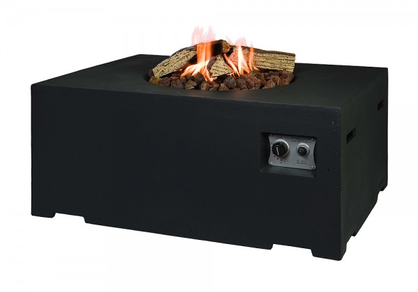 Happy Cocooning Feuertisch rechteckig schwarz 1070 x 800 mm