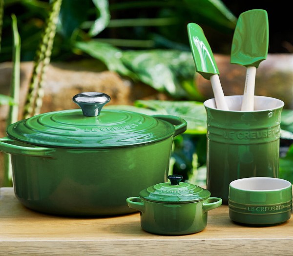 Le Creuset Mini Cocotte Steinzeug Bamboo Green 10X5cm
