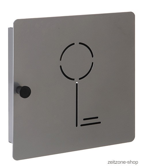 Schlüsselkasten 10 Haken Metall Silbergrau |Schlüsselkästen |Deko & Wohnaccessoires |Wohnen |ZEITZONE Shop