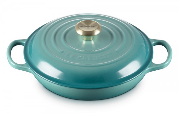 Le Creuset Gourmet-Profitopf Signature Gusseisen Bleu Riviera Blau