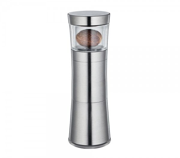 Zassenhaus Muskatmühle Mephisto Keramikmahlwerk Edelstahl Acryl 13cm