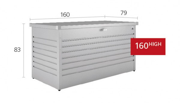 Biohort Freizeitbox 160 High Aufbewahrungsbox 160x79x83cm Dunkelgrau-Metallic