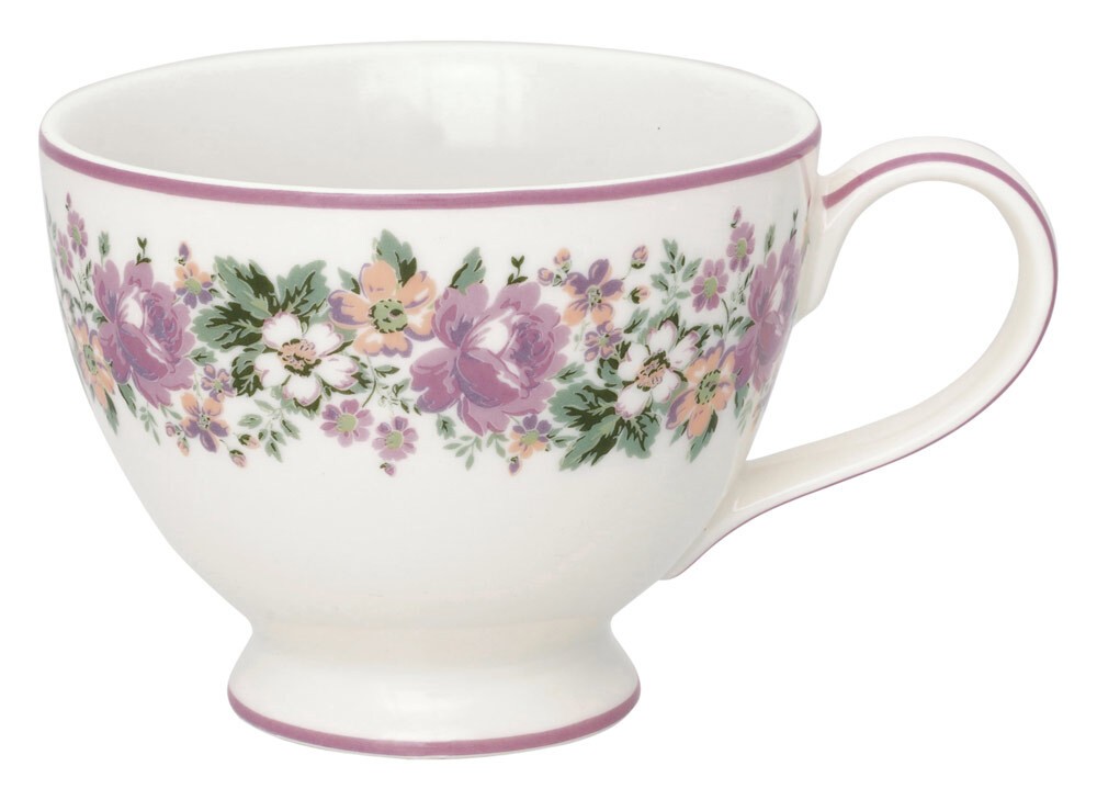 Greengate Teetasse Marie dusty rose TeaCup Steingut