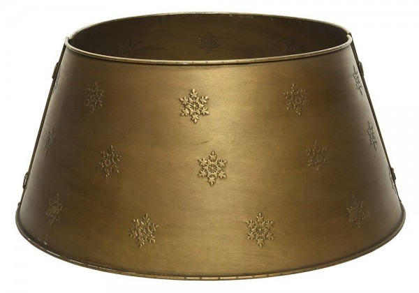 Christbaumständer Abdeckung Metall Gold Edle Weihnachtsbaum-Ständer Hülle Rund