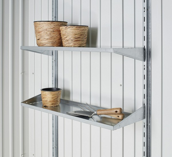Biohort Geräteschrank 230 Aufbewahrungsschrank 227x83x182,5cm Quarzgrau-Metallic