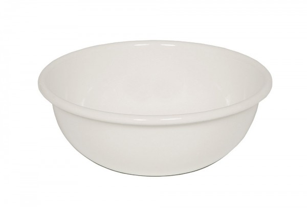 Riess Obst und Salatschüssel Emaille Weiß 26cm