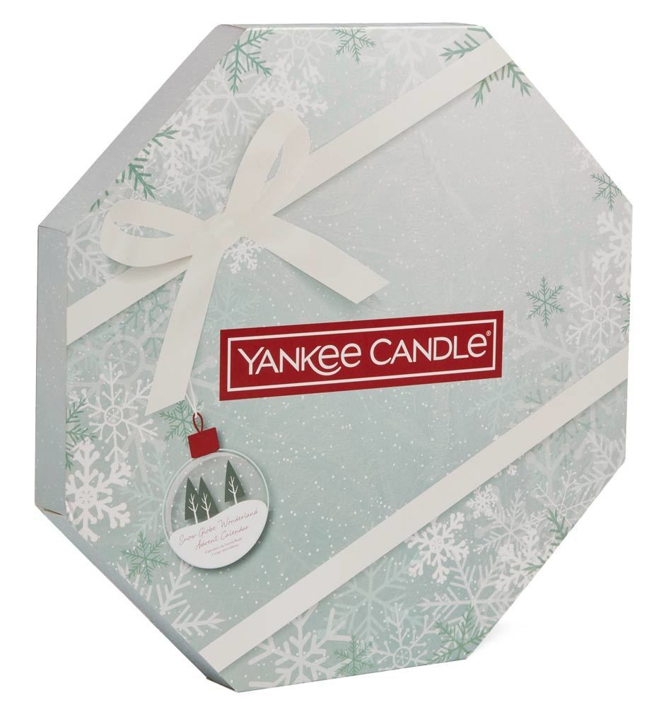 Yankee Candle Adventskalender 24 Teelichter und 1 Teelichthalter Adventskranz Blau