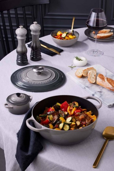 Le Creuset La Marmite Signature Familientopf Gusseisen Flint Grau 26cm