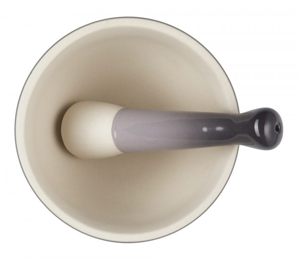 Le Creuset Mörser Steinzeug Flint Grau