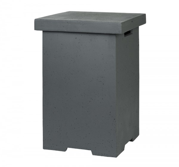 Happy Cocooning Beistelltisch für Gasflasche grau 410 x 410 x 620 mm