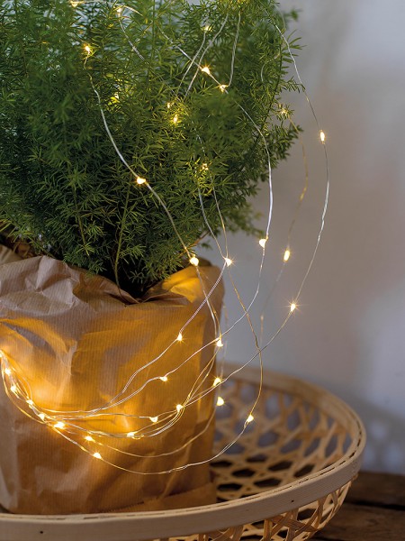 Solar Lichterkette Außen LED Wetterfest Warmweiß 2 Modus Garten Camping