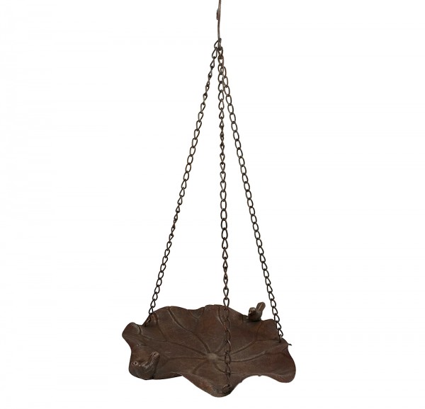 Vogeltränke Hängend Vogelbad Vogelfutterschale zum Aufhängen Antik-Stil Braun