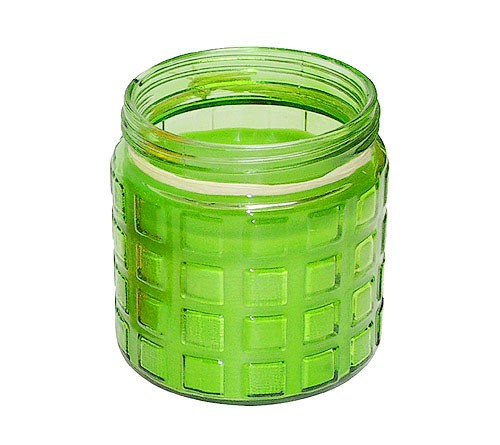 Große Citronella Anti-Mücken- Kerze im Glas Grün 12cm Große Citronella Anti-Mücken- Kerze im Glas Grün 12cm