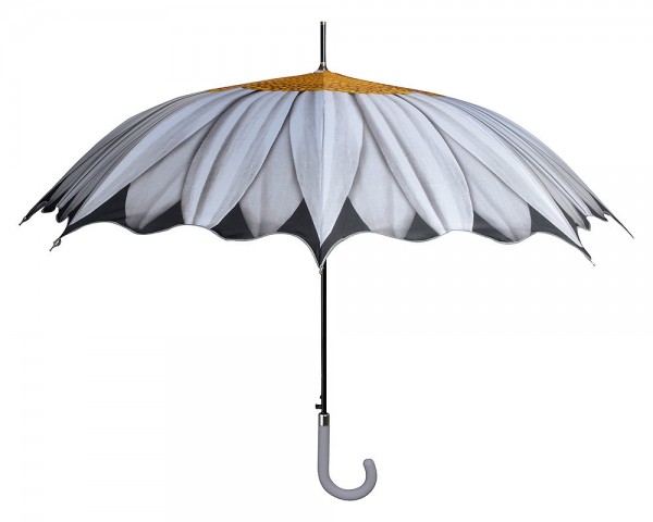 Regenschirm Blume Margerite Weiß Stockschirm Schirm Ø 100cm