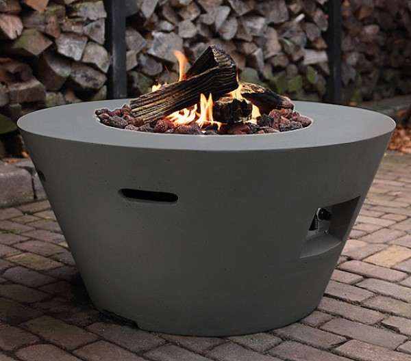 Happy Cocooning Feuertisch Cone grau 960 x 460 mm