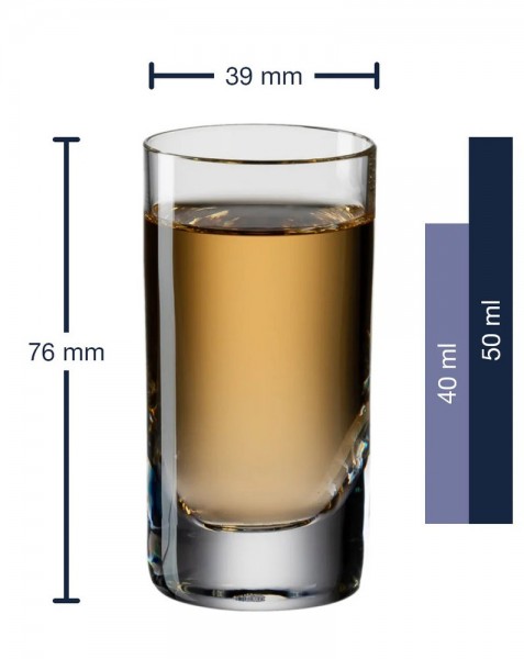 Leonardo Stamper Schnapsglas EASY+ Shotglas 50 ml