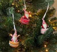 Christbaumschmuck Weihnachtswichtel Macarons 3 Stück Christbaumanhänger Zwerge Christbaumschmuck Weihnachtswichtel Macarons 3 Stück Christbaumanhänger Zwerge