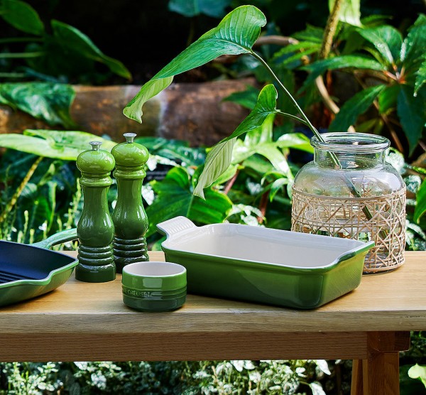 Le Creuset Auflaufform Tradition Steinzeug Bamboo Green