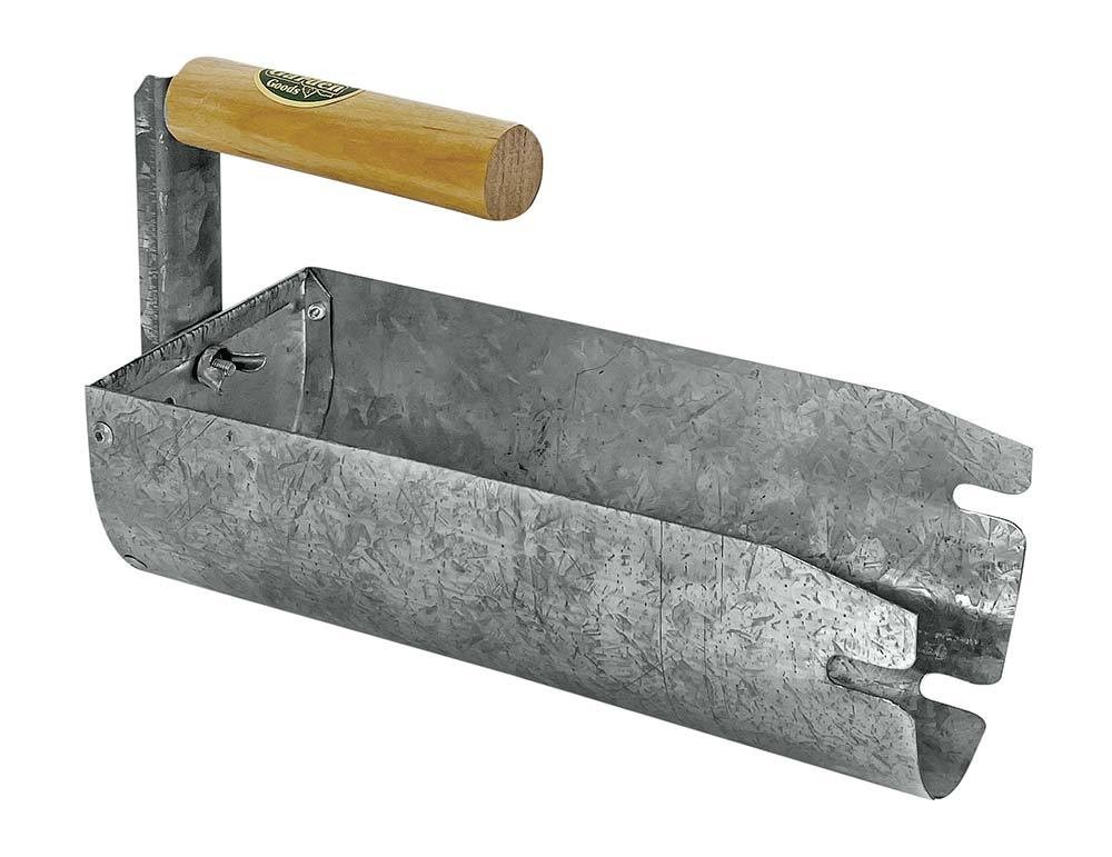 Dachrinnenschaufel Dachrinnenreiniger Metall verzinkt mit Holzgriff Dachrinnenschaufel Dachrinnenreiniger Metall verzinkt mit Holzgriff