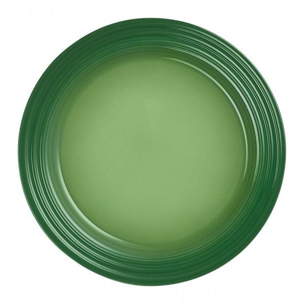 Le Creuset Frühstücksteller Steinzeug Bamboo Green 22cm