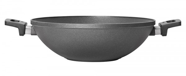 Woll Wokpfanne Nowo Wok Titanium Induktion Aluguss mit Glasdeckel 32 cm