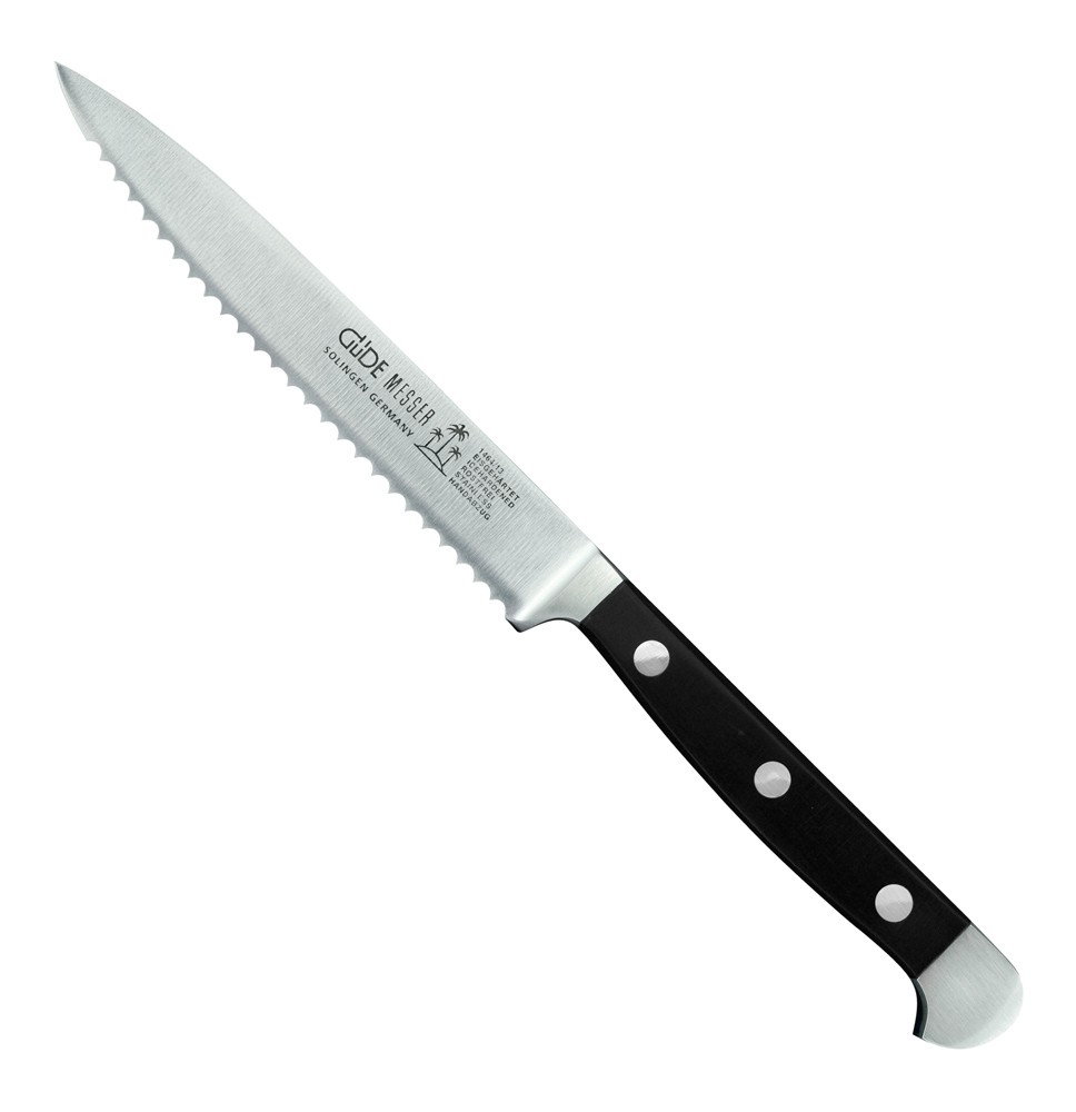 GÜDE Alpha Tomatenmesser schwarz 13 cm GÜDE Alpha Tomatenmesser schwarz 13 cm