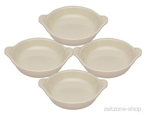 Le Creuset Créme Brulée-Form 4er-Set Steinzeug Mandel 16cm |LE CREUSET Patisserie |LE CREUSET Poterie Steinzeug |LE CREUSET Shop |Küche |ZEITZONE Shop