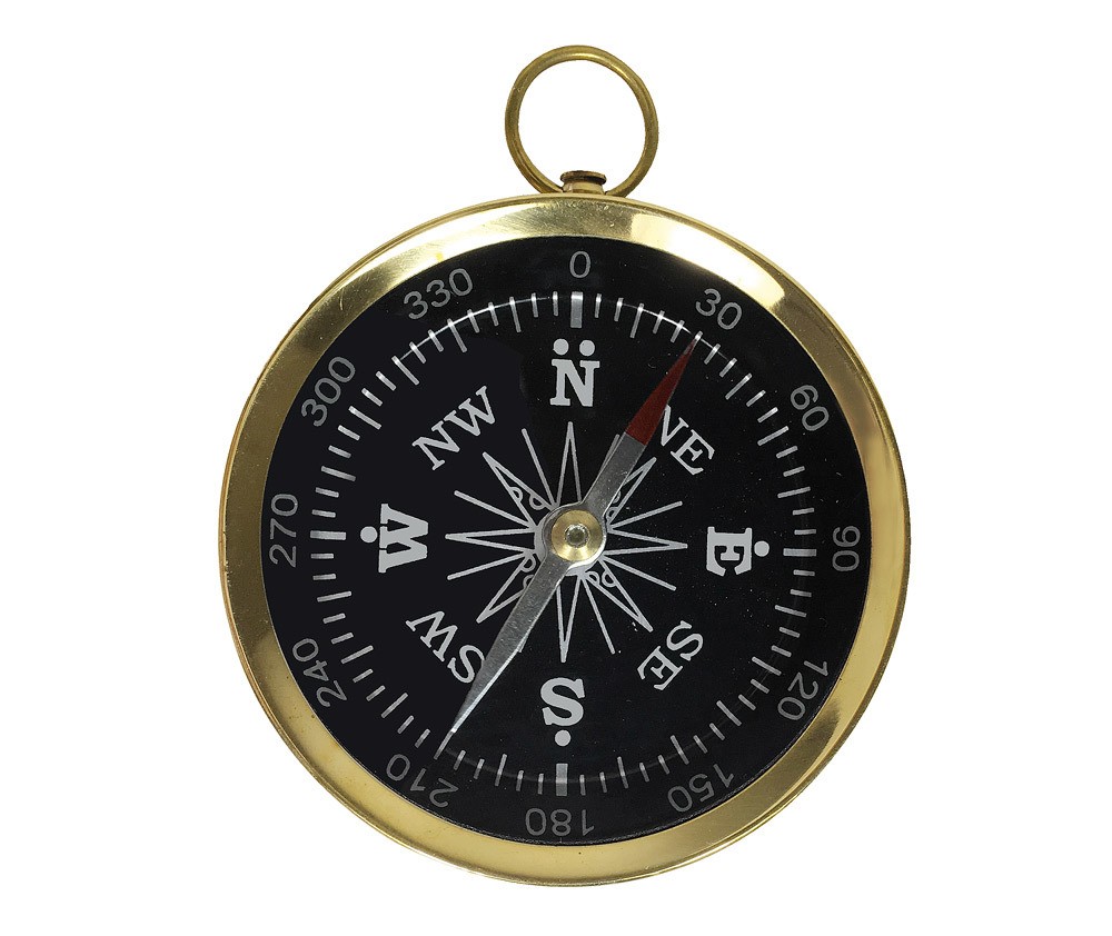 Nostalgie Kompass Messing Maritim Vintage Deko Antik-Stil