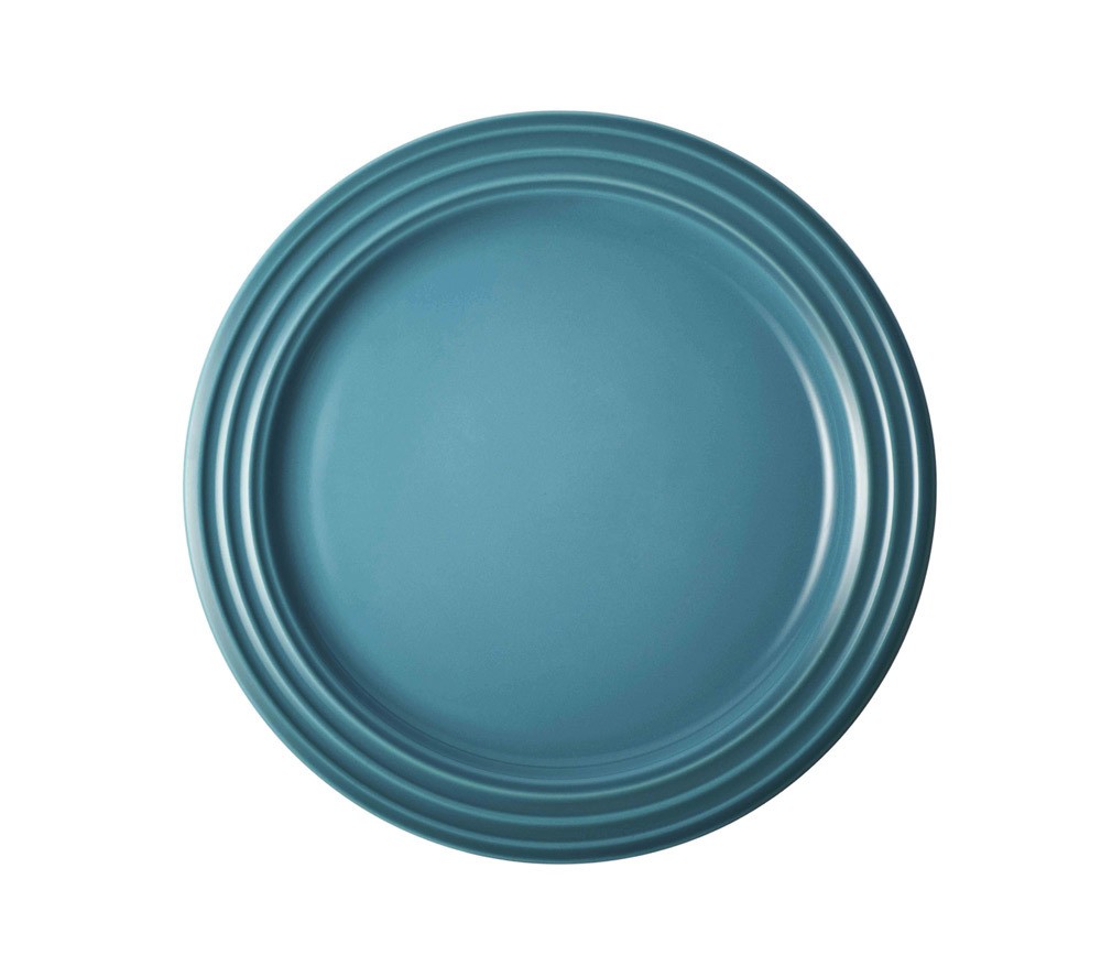 Le Creuset Frühstücksteller Steinzeug Karibik 22cm