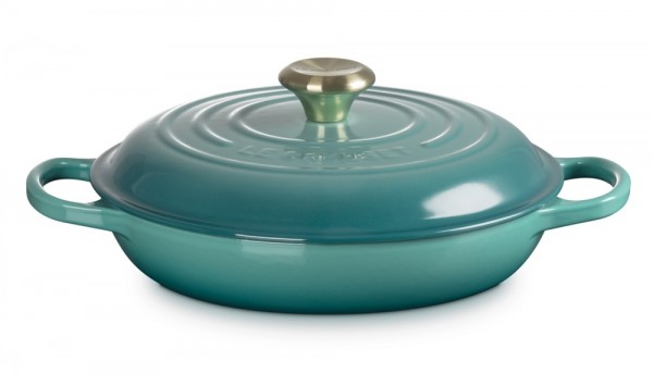 Le Creuset Gourmet-Profitopf Signature Gusseisen Bleu Riviera Blau