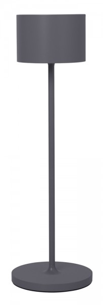 blomus Tischleuchte FAROL kabellos dimmbar LED Akku Outdoor Warm Grey anthrazit