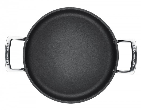 Le Creuset Aluminium Schmorpfanne Antihaft mit Glasdeckel