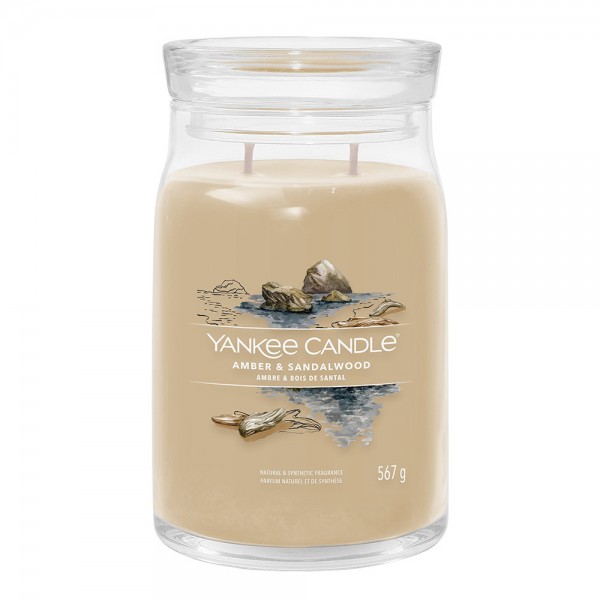 Yankee Candle Duftkerze Signature Amber & Sandalwood 567 g