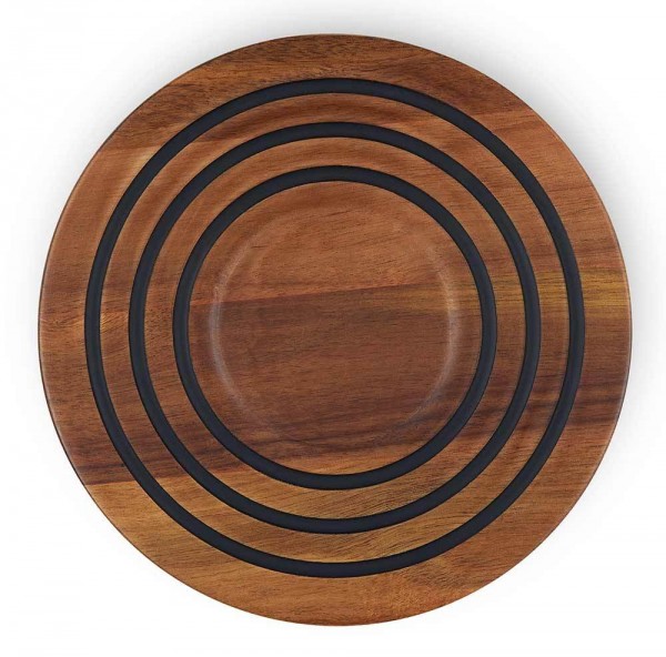 Le Creuset Magnetischer Untersetzer aus Akazienholz 20cm