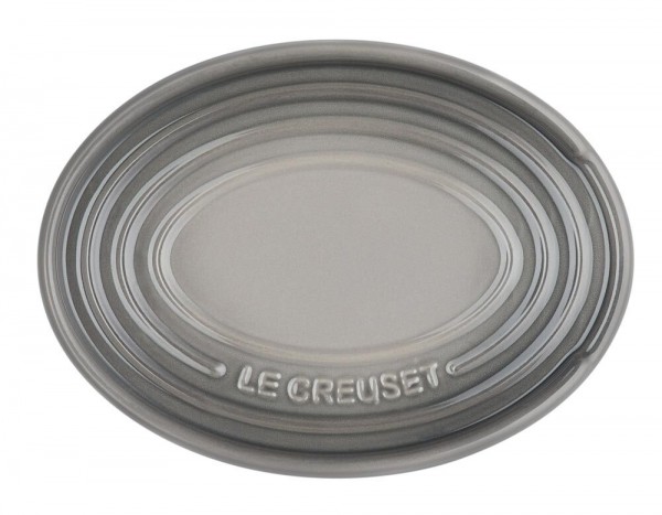 Le Creuset Kochlöffelablage Oval Kochlöffelhalter Steinzeug Flint Grau