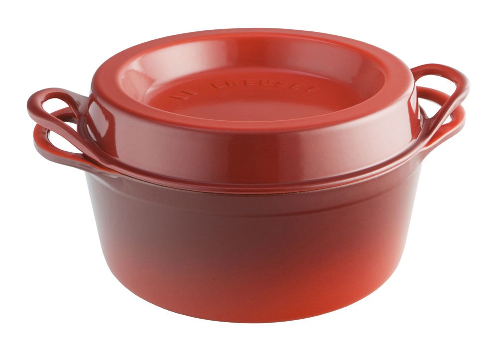Le Creuset Saftbräter Doufeu Rund Gusseisen Kirschrot 26cm Le Creuset Saftbräter Doufeu Rund Gusseisen Kirschrot 26cm