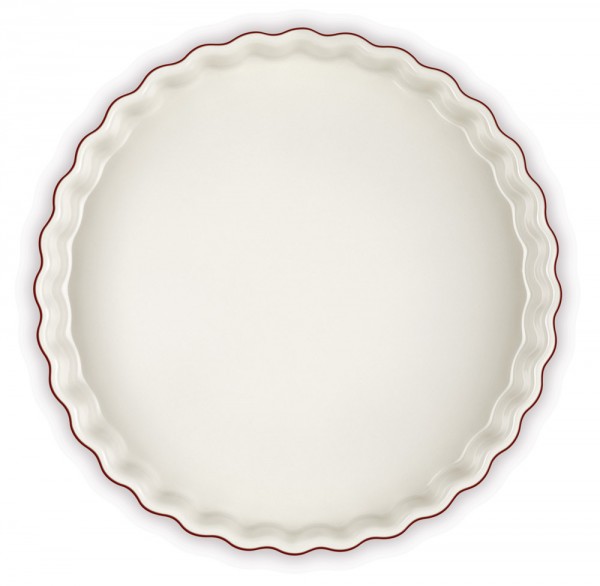 Le Creuset Tarte-Form Steinzeug Garnet (Rhone) Bordeaux-Rot 28cm