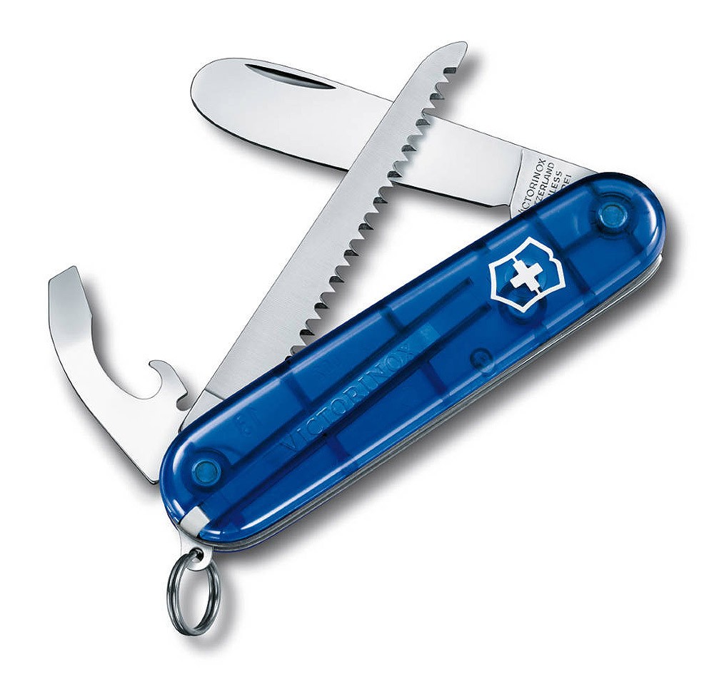 Victorinox My First Victorinox Blau Transparent Schweizer Taschenmesser für Kinder - 9 Funktionen