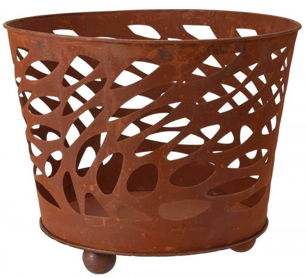 Feuerkorb Flammen Metall Rost für Garten Feuerschale Ø 45 cm