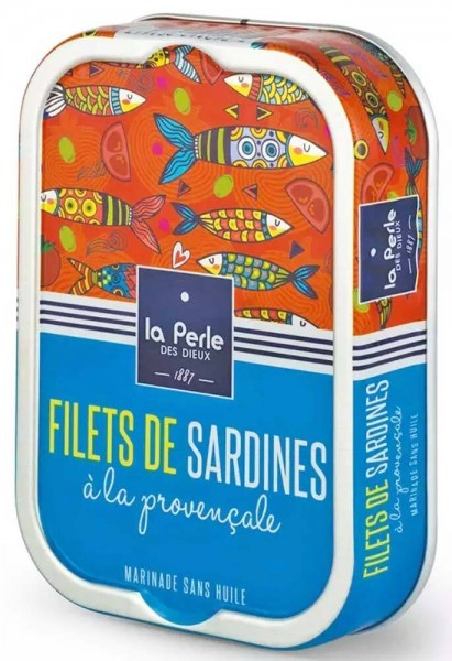 La Perle des Dieux Sardinen-Filets à la Provencale - Ohne Öl - Dose 115 g