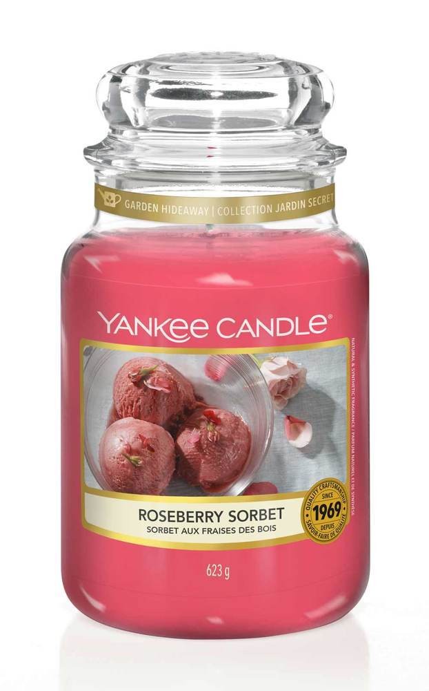Yankee Candle Duftkerze Roseberry Sorbet 623 g