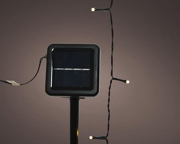 Solar Lichterkette Außen LED Outdoor Wetterfest Warmweiß 8 Modi Garten Balkon
