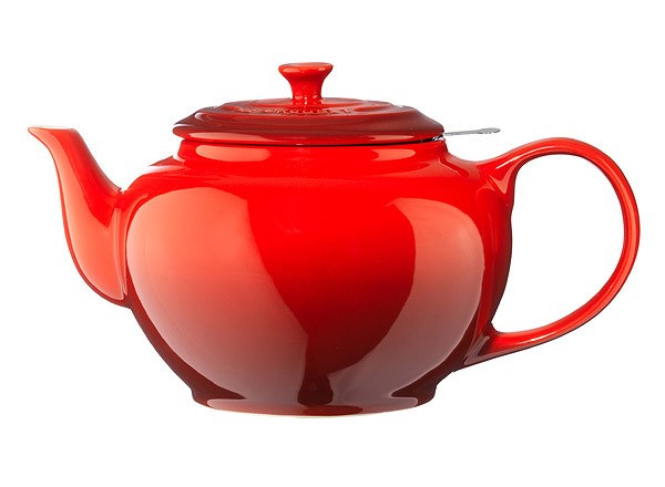 Le Creuset Klassische Kanne mit Siebeinsatz Steinzeug Kirschrot 1,3L Le Creuset Klassische Kanne mit Siebeinsatz Steinzeug Kirschrot 1,3L